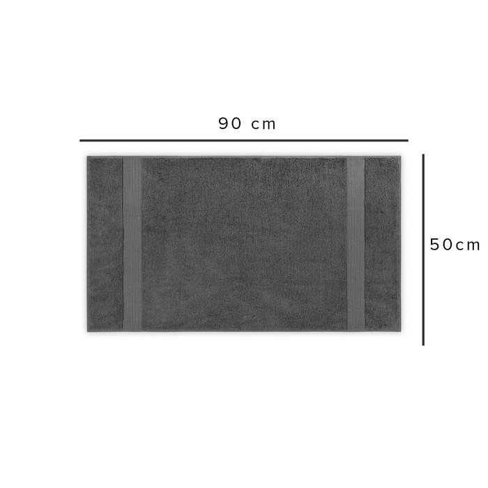 Mijölnir Toalla de manos Chicago Hand Anthracite 100% Algodón 450 gr/m² 50x90 cm Suave y Absorbente